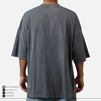 T-shirt à manches courtes surdimensionné en coton 100% de qualité supérieure, impression DTF avec logo personnalisé, coupe ample unisexe, col rond, écologique, anti-UV, 250g