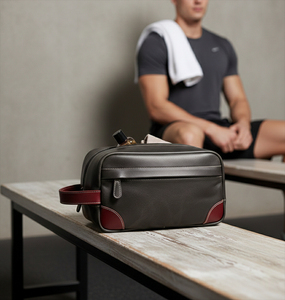 Custom Made Premium Leather <b>Toiletry</b> <b>Bag</b> <b>Men</b> Travel <b>Bag</b> Shaving Kit <b>Bag</b> & <b>Toiletry</b> Organizer Full Grain Leather Black Color - Product Image 3