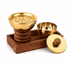 Brass Incense <b>Burner</b> with Sandalwood Base and Perforated Design <b>for</b> Aromatherapy Use All Season - Product Image 4