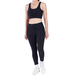 Ensemble de sport 2 pièces Leggy Bra pour homme, idéal pour la gym et le yoga, avec ceinture unie - Product Image 1