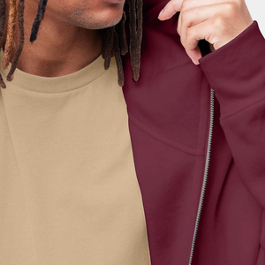 Sudadera con capucha cortavientos de invierno con logotipo personalizado, forro polar/felpa francesa, transpirable, de secado rápido, sin cordón, 100% algodón - Product Image 6