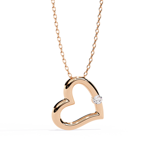 Classic 14K <b>Solid</b> <b>Gold</b> Round Cut Set Lab Diamond Solitaire <b>Pendant</b> Necklace for Women Party Gift - Product Image 4