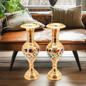 Diseño único florero de latón decoración del hogar acabado decoración interior de lujo para el hogar precio de fábrica Material de alta calidad - Product Image 6