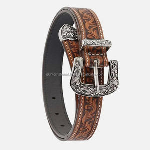 Unisex Strong Classic Hand Tooling Genuine Cowhide <b>Leather</b> <b>Belts</b> Western Style with Custom Length Engraved Design fashion <b>belt</b> - Product Image 1