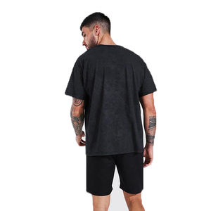 Camisetas Oversize de Manga Raglán 100% Algodón Transpirable, de Alta Calidad, Estilo Urbano, con Logotipo Personalizado, Camiseta Corta con Contraste - Product Image 3