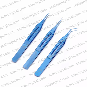Pinces à cheveux en titane professionnelles pour greffe de cheveux, 11,5 cm, droites, FUE, extraction de follicules, outil chirurgical - Product Image 4