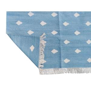 Flatweave Style <b>Rug</b> Handcrafted from Durable Cotton for Use in Bedrooms, Living Rooms, or Entryways - Product Image 5