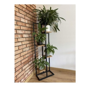 Multipurpose Metal Plant <b>Pot</b> <b>Stand</b> with Elegant Finish for Indoor Outdoor Garden Balcony Living Room Planter Holder - Product Image 2