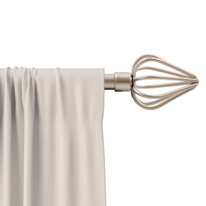 Barra de Cortina Moderna con Adornos y Soportes de Pared, Longitud Personalizable para Decoración de Ventanas - Product Image 3