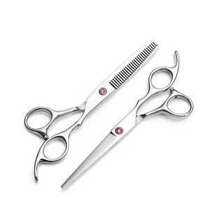 Comfortable Grip Durable Shear professional Straight <b>Barber</b> Scissors Salon Hair Cutting High Quality Sharp <b>Blade</b> <b>Barber</b> Scissors - Product Image 1
