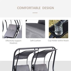 Gray Patio Swing Chair - Product Image 3