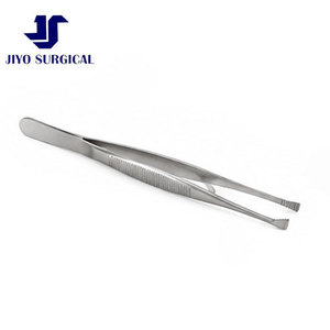 Pince de fixation Graefe 4 3/8 pouces, forceps ophtalmique chirurgical, mâchoires à dents fines de 4,5 mm de large, poignée plate, certifié CE, classe II - Product Image 4