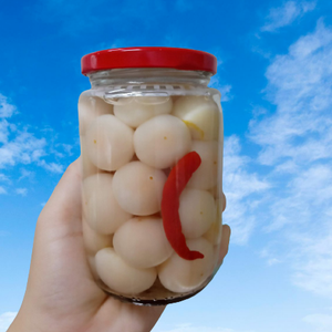 Berberechos encurtidos blancos naturales, dulces y ácidos, en rodajas, textura crujiente, en frasco de vidrio de 800g, listos para servir - Product Image 5
