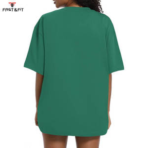T-shirts décontractés d'été pour femmes avec imprimé plumes personnalisé, 100 % coton, écologiques, coupe décontractée - Product Image 2
