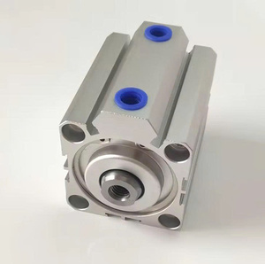 SDA Series Compact Air Cylinder Thin Type Pneumatic Cylinder Double Acting - Product Image 1