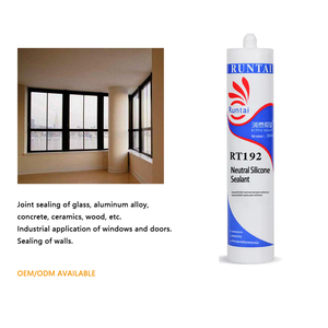 RUNTAI Silicone trasparente adesivi interni e sigillante fungicida per la lavorazione del legno e costruzioni varie applicazioni per calafataggio comune - Product Image 2