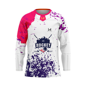 Camisetas de Hockey sobre Hielo Personalizadas, Transpirables, de Secado Rápido, con Transferencia Térmica, 100% Poliéster, Profesionales, Unisex para Adultos - Product Image 2