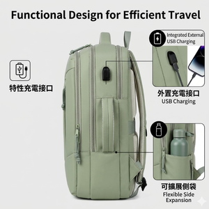 Mochila Delgada para Portátil Skechers para Hombre y Mujer, Profesional, de 15.6 Pulgadas, con Puerto de Carga USB y Bolsillo Antirrobo - Product Image 3