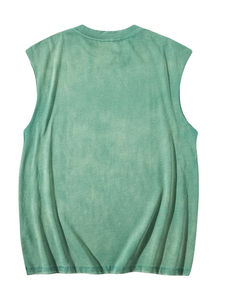 Camiseta sin mangas de algodón de secado rápido con logo personalizado OEM para gimnasio, camiseta sin mangas para hombre, camiseta sin mangas para hombre a precio económico. - Product Image 4