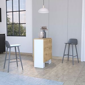 Tavolo da pranzo pieghevole bianco Kailua Design salvaspazio con 3 forme di piegabilità - Product Image 1