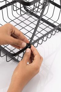 Panier en métal, panier en fil de fer, panier en treillis métallique, panier à fruits en fer, panier à légumes en fer, panier de cuisine en fer, panier de salle de bain en fer - Product Image 5