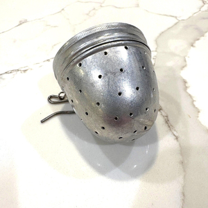 Silver <b>Tea</b> <b>Infuser</b> Easy Clean <b>Tea</b> <b>Infuser</b> Home & Kitchen Reusable Stainless Steel Separator Silver Color Shiny Polished Strainer - Product Image 2