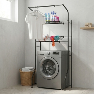 Étagère de salle de bain peu encombrante, meuble de rangement en métal de qualité, VENTE FLASH, vente en gros eBay depuis Taïwan, revêtement poudré chromé, moderne - Product Image 1