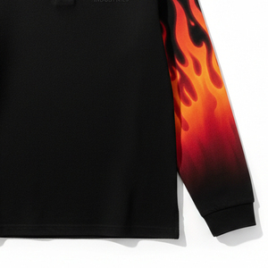 Multi Color Optional Men Long Sleeve Polo Shirt <b>Classic</b> Fit Soft Pique Knitted Full Sleeve Polo Tee Shirt For Outing - Product Image 3