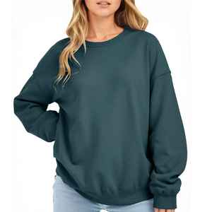 เสื้อสเวตเชิ้ตผู้หญิงแบรนด์แฟชั่นขายส่ง ผ้าฝ้าย สำหรับขาย รับทำโลโก้ เสื้อสเวตเชิ้ตแบบหนาสำหรับสุภาพสตรี - Product Image 2