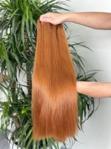 Mèches de cheveux humains bouclés naturels noirs, provenant d'un seul donneur, non-Remy, double trame machine, super double drawn, 100% cheveux vietnamiens - Product Image 1