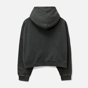 Venta al por mayor EE. UU. tamaño 5XL Casual en blanco algodón francés Terry Vintage Sudadera con capucha personalizar de alta calidad desgastado ácido lavado sudaderas con capucha hombres - Product Image 2