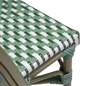 ชุดโต๊ะและเก้าอี้รับประทานอาหารกลางแจ้งสไตล์ฝรั่งเศส โมเดิร์น โครงอะลูมิเนียม สำหรับร้านอาหาร สวน และห้องนั่งเล่น - Product Image 6