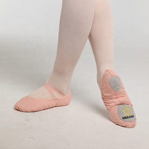 MBAANI Soft Ballet <b>Shoes</b> Women Satin Upper Cotton Lining Rubber Sole Flat Dance Training Footwear - Product Image 3