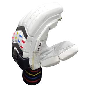 Gants de frappe de cricket personnalisés à manchette longue, respirants, en cuir Cabretta, pour le baseball - Product Image 4