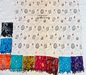 Pareo estampado de rayón para mujer, pareo de rayón con estampado de flores - Product Image 1