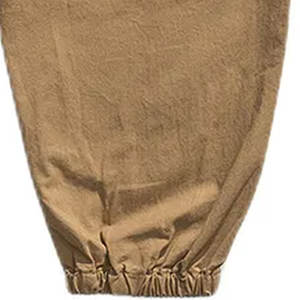 Pantalones Cargo de Lona para Hombre, Nuevos, de Alta Calidad, Ligeros, Corte Holgado, Pierna Recta, Multibolsillos, Casuales, para Exteriores, Color Caqui, 100% Algodón - Product Image 5