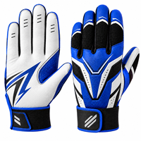 Gants de frappe de qualité supérieure, design premium, fermeture auto-agrippante, cuir respirant, paume antidérapante, pour le baseball.