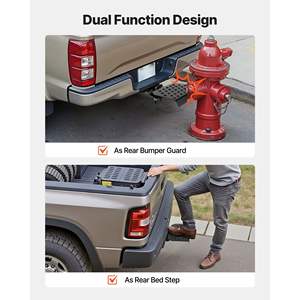 Protector de Parachoques Trasero Universal con Kit de Pasador Antideslizante para Receptor de Enganche de 2 Pulgadas para Camioneta, Remolque, Capacidad de Carga de 350 LBS - Product Image 3
