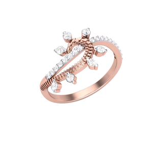 Anillo de Diseño en Espiral Color Oro Rosa, Motivo Solar, Ajustable, Joyería de Moda Elegante, Anillo de Aniversario para Ella - Product Image 2