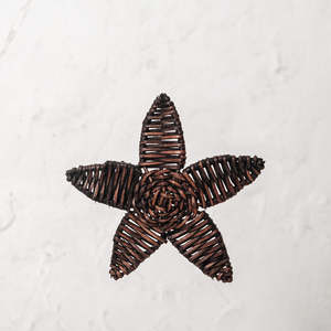 Rattan <b>star</b>-shaped ornament indoor outdoor christmas <b>tree</b> ornaments wholesale decor supplies - Product Image 4