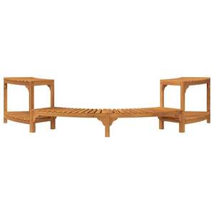 Ensemble de jardin pour jacuzzi demi-rond marron 107,09 x 47,24 x 21,85 po - Product Image 5