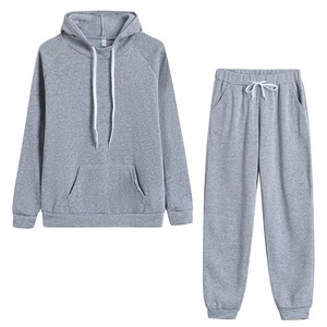 Nuevo Conjunto Deportivo Informal para Hombre y Mujer, Sudadera con Capucha de Forro Polar Grueso de Color Sólido, Pantalones Largos, Talla Grande, Conjunto Deportivo de 2 Piezas para Invierno - Product Image 6