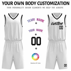 Maillot de basket-ball et uniforme de basket-ball, chemises et shorts d'extérieur avec le nom de votre équipe, design unique avec logo personnalisé - Product Image 5