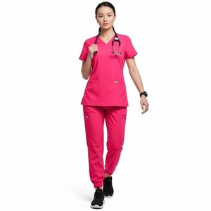 OEM Breathable Nurse Scrub <b>Set</b> Comfortable Medical Uniform Customized Hospital Clothing Nursing Scrub Suits Customized - Product Image 5