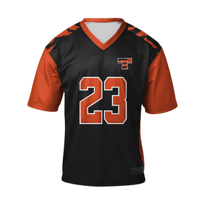 Maillot de football américain personnalisé en gros, sublimé, haute définition, uniforme d'équipe avec maille en polyester à séchage rapide - Product Image 4