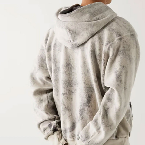 Sudadera con Capucha 100% Algodón de Alta Calidad para Hombre, Lavado Ácido, Lisa, con Logo Personalizado, Estilo Vintage, Corte Cuadrado - Product Image 2