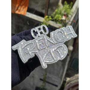 "CEO TRENCH KID" Pendant Moissanite Diamond Iced Out Hip Hop Necklace Luxury Bling Chain Jewelry Gift - Product Image 1