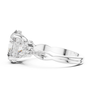 GIA Certified 1.0 CT Oval Excellent Lab Grown Diamond Ring for Engagement Wedding gift for her <b>wife</b> girlfriend - Product Image 3