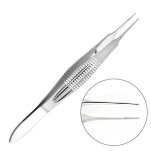 Pinzas Castroviejo de Acero Inoxidable Premium de 4 Pulgadas para Procedimientos de Microcirugía Oftálmica, Certificación CE ISO, Marca Privada OEM - Product Image 3
