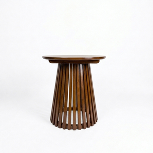 Modern Terrace Durable Solid Teak Water Resistant Nusa Slatted <b>Coffee</b> <b>Table</b> Outdoor Accent <b>Table</b> <b>Walnut</b> Finish - Product Image 1